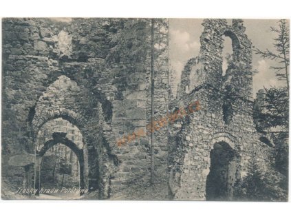 57 - Rychnovsko, Potštejn - trosky hradu, cca 1913