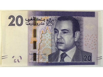 Maroko, 20 Dirhamů, 2012, stav UNC