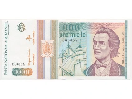 Rumunsko, 1000 Lei, 1993, stav UNC
