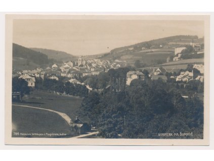 48 - Prachaticko, Vimperk, celkový pohled, cca 1923