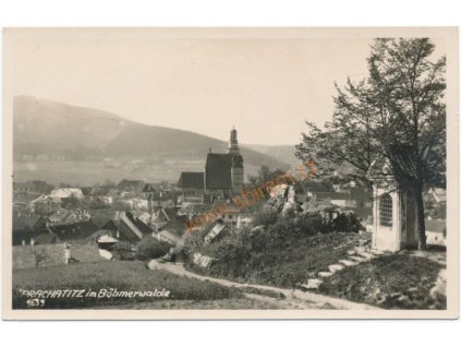 48 - Prachatice, celkový pohled, cca 1930