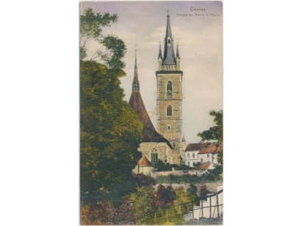 31 - Kutnohorsko, Čáslav, partie u Chrámu sv. Petra a Pavla, cca 1926