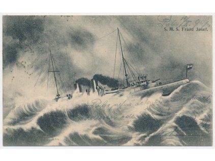 S.M.S. Franz Josef I., prošlá poštou 1907