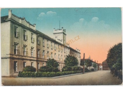 31 - Kutnohorsko, Čáslav, pohled na městský dům, cca 1918