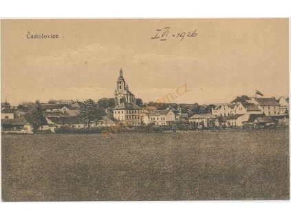 57 - Rychnovsko, Častolovice, celkový pohled, cca 1918