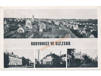43 - Ostrava, Radvanice, 4 - záběr dominant města, cca 1949