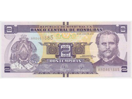 Honduras, 2 Lempiras, 2019, stav UNC