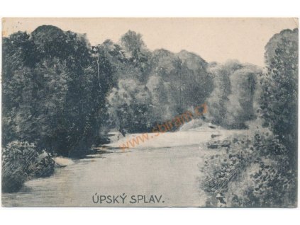 38 - Náchodsko, partie u Úpského splavu, cca 1913