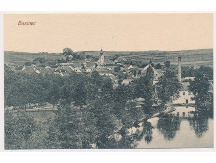 48 - Prachaticko, Husinec, celkový pohled, cca 1920