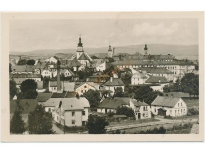 06 - Bruntál, celkový pohled na město, cca 1948