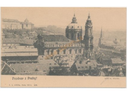 49 - Praha, pohled na kostel sv. Mikuláše, cca 1900