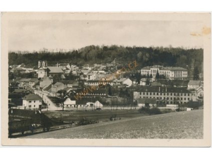 72 - Vyškovsko, Bučovice, celkový pohled, cca 1946
