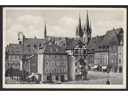 08 - Cheb (Eger), náměstí (Adolf-Hitler-platz), cca 1939