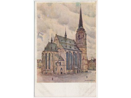 47 - Plzeň, Chrám sv. Bartoloměje, cca 1916