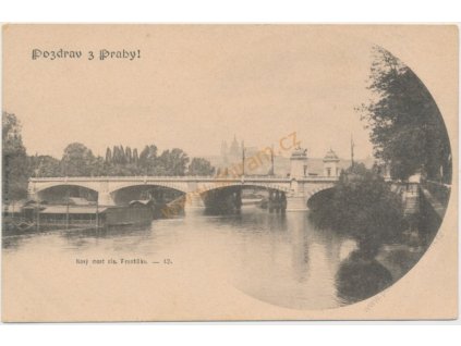 49 - Praha, nový most císaře Františka, cca 1900