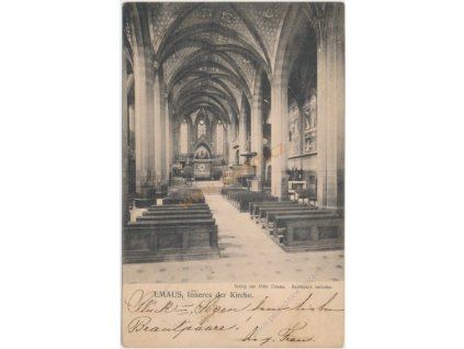 49 - Praha, Emauzský klášter, (Inneres der Kirche), cca 1902