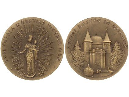 ČSSR, AE medaile Svatý Hostýn na Moravě, průměr 70 mm