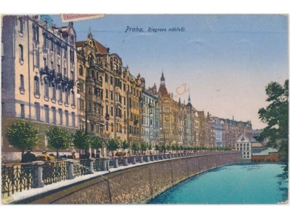 49 - Praha, partie z Riegrova nábřeží, cca 1920