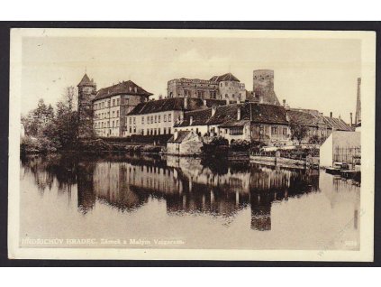 24 - Jindřichův Hradec, zámek s malým Vajgarem, cca 1938