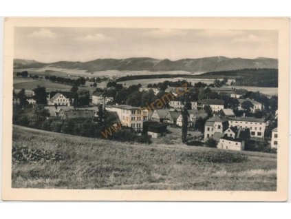 38 - Náchodsko, Meziměstí u Broumova, celkový pohled, cca 1950