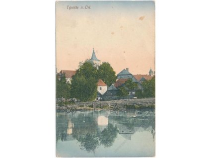 57 - Rychnovsko, Týniště nad Orlicí, partie u řeky, cca 1910