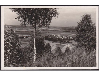 22 - Jičínsko, lázně Mlázovice, celkový pohled, grafo Čuda, cca 1940