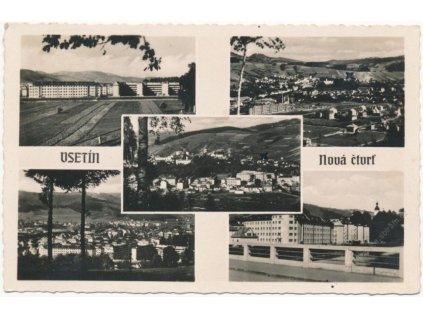 71 - Vsetín, 5 - ti záběr dominant města, foto Bittner, cca 1941