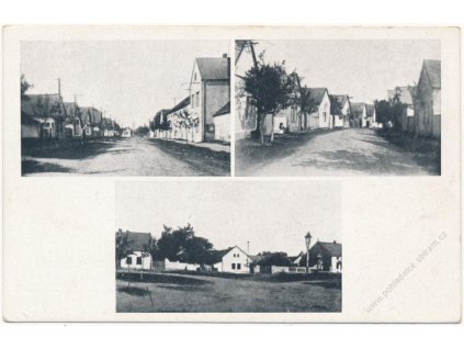 40 - Nymbursko, Kanín, 3 - záběr vesnice, cca 1945