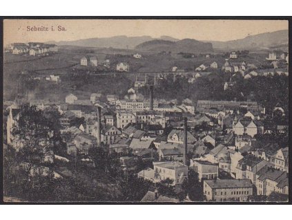Germany, Sächsische Schweiz-Osterzgebirge, Sebnitz, overview, cca 1920