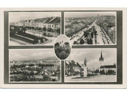 Slovensko, Prešov, 5 - ti záběr dominant města, Nákl."Kriváň",cca 1935