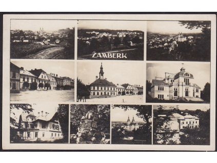 70 - Ústeckoorlicko, Žamberk, části města, nakl. Krátký, cca 1930