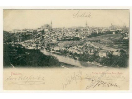 74 - Znojmo, celkový pohled na město, cca 1900