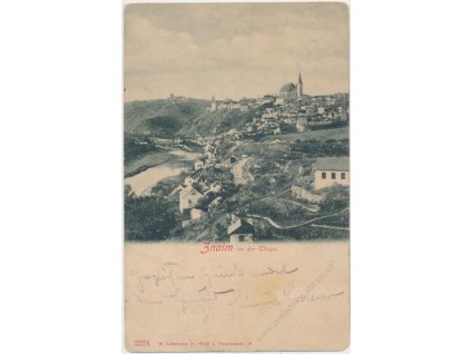 74 - Znojmo, celkový pohled na město, cca 1901