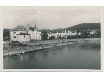 53 - Přerovsko, Hranice, partie u řeky Bečvy, Grafo Čuda, cca 1938