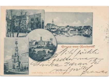 24 - Jindřichův Hradec, 4 - záběr dominant města, cca 1898