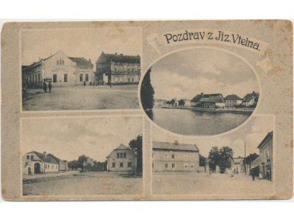 36 - Mladoboleslavsko, Jizerní Vtelno, 4 - záběr obce, cca 1918