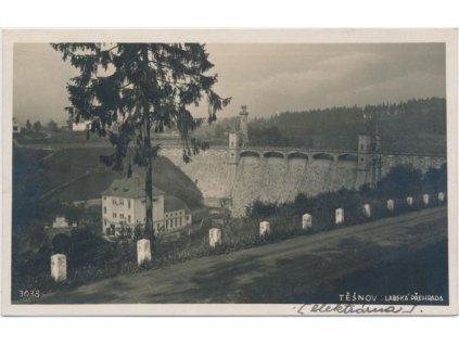 66 - Trutnovsko, Těšnov, Labská přehrada, elektrárna, cca 1930