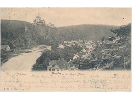 74 - Znojemsko, Vranov nad Dyjí, partie pod zámkem, cca 1900