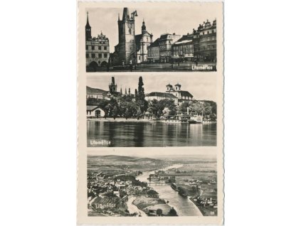 33 - Litoměřice, 3 - záběr dominant města, cca 1930