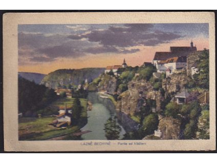 64 - Táborsko, lázně Bechyně, partie od kláštera, cca 1920