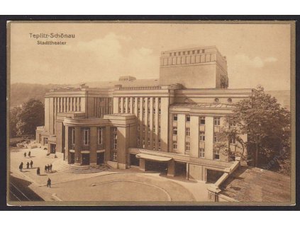 65 - Teplice (Teplitz), městské divadlo (stadttheater), nakl. Kettling & Krüger, cca 1930
