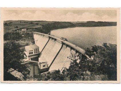 74 - Znojemsko, Vranov nad Dyjí, partie od Vranovské přehrady, cca 1946