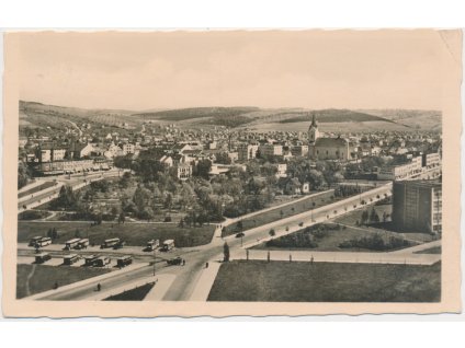 73 - Zlín, celkový  pohled na město, cca 1943