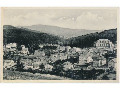 73 - Zlínsko, Luhačovice, celkový pohled na město, nákl. Fr. Václavík, cca 1940