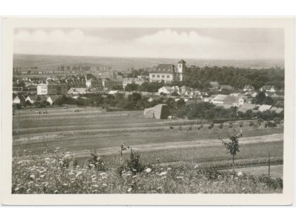 72 - Vyškovsko, Slavkov u Brna, celkový pohled, cca 1948
