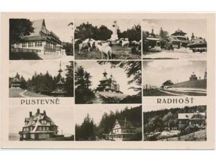 71 - Vsetínsko, Radhošť a Pustevny, 9 - ti záběr dominant, cca 1946