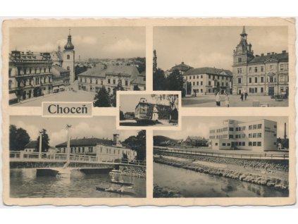 70 - Orlickoústecko, Choceň, 5 - ti záběr dominant města, cca 1942