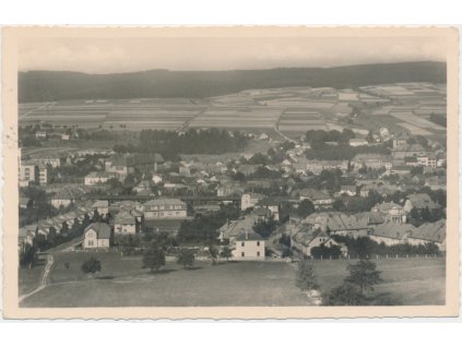 70 - Orlickoústecko, Česká Třebová, celkový pohled na město, cca 1944