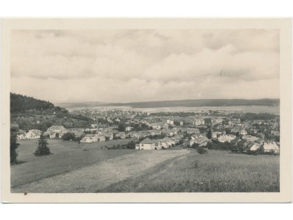 70 - Orlickoústecko, Česká Třebová, celkový pohled na město, cca 1945