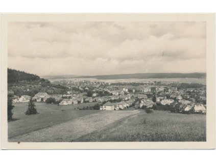 70 - Orlickoústecko, Česká Třebová, celkový pohled na město, cca 1945